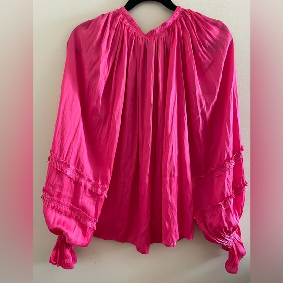 New! Ramy Brook Pink Top Blouse - Picture 5 of 7